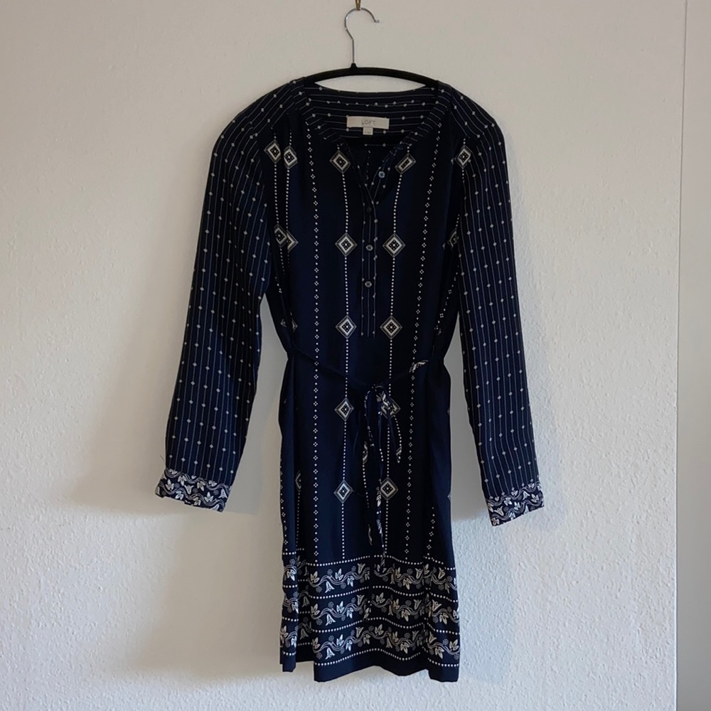 Loft long sleeve dress